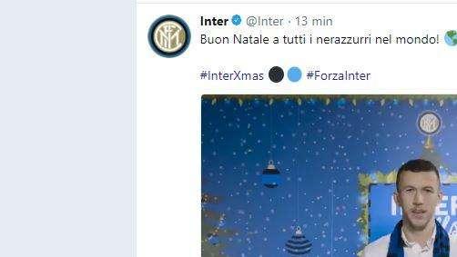 L'Inter augura buon Natale ai tifosi nerazzurri 