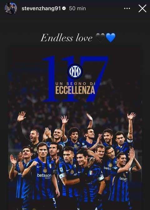 L'Inter festeggia 117 anni di storia: Steven Zhang ribadisce il suo "amore infinito" per il club nerazzurro