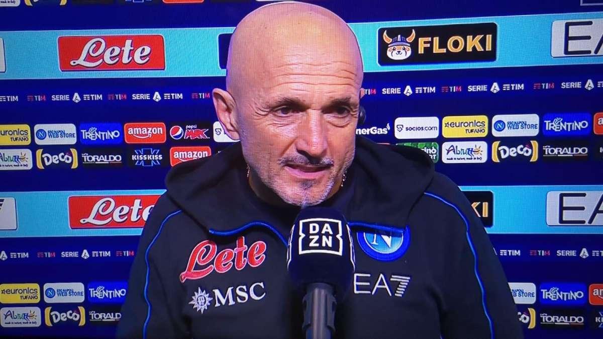 Spalletti a DAZN: "Contento di questo punto e della partita. Inter squadra quadrata"