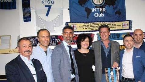 Nicola Berti all'inaugurazione della nuova sede dell'Inter Club Novara