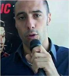 Cristiano Ruiu, uno dei protagonisti del taglio dello scudetto in diretta