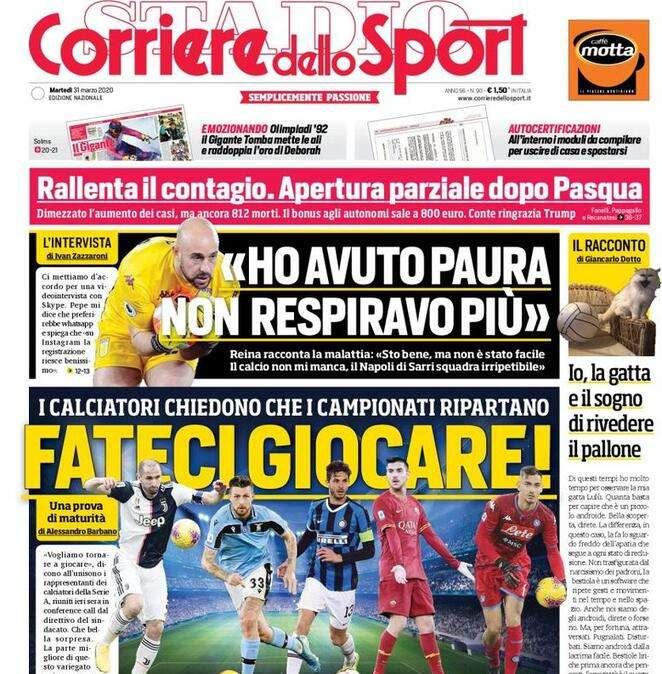 Prima CdS - Fateci giocare! I calciatori chiedono che i campionati ripartano