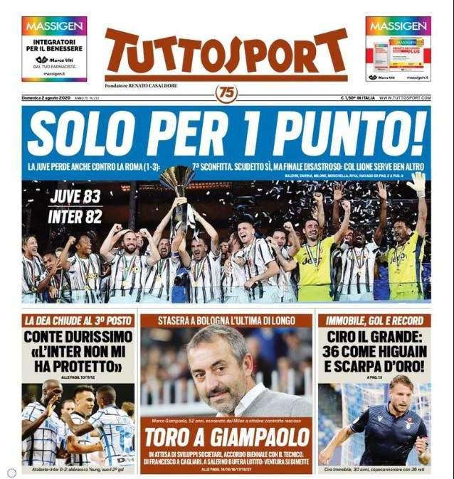 Prima pagina TS - Conte durissimo: "L'Inter non mi ha protetto"
