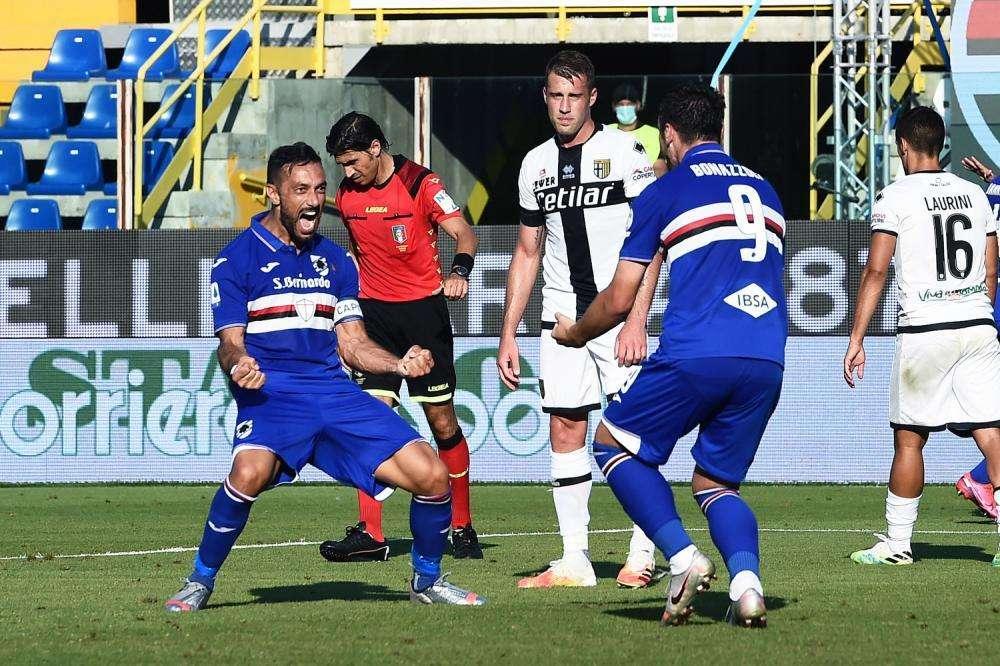 Samp, rimonta salvezza: da 2-0 a 2-3 al Tardini contro il Parma, tris vittoria di Bonazzoli