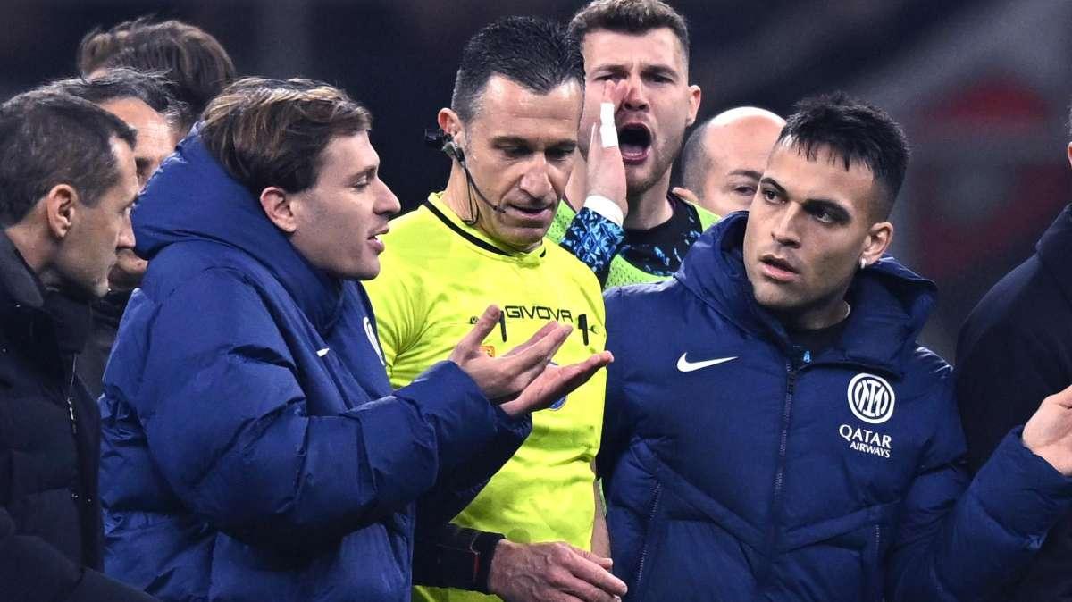 Giudice sportivo, pioggia di multe dopo il derby: punito Baccin per le proteste nei confronti di Doveri. Il Milan...