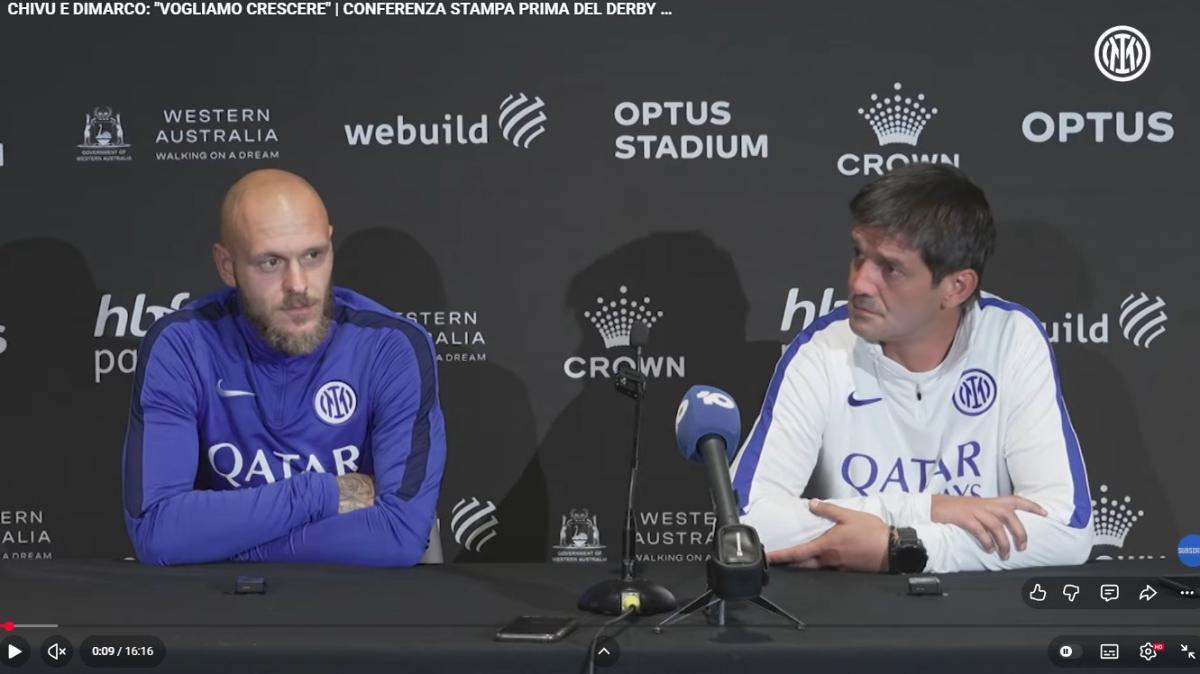 VIDEO - Le parole di Cristian Chivu e Federico Dimarco da Perth