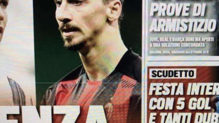 Prima pagina TS - Inter, cinque gol e tanti dubbi