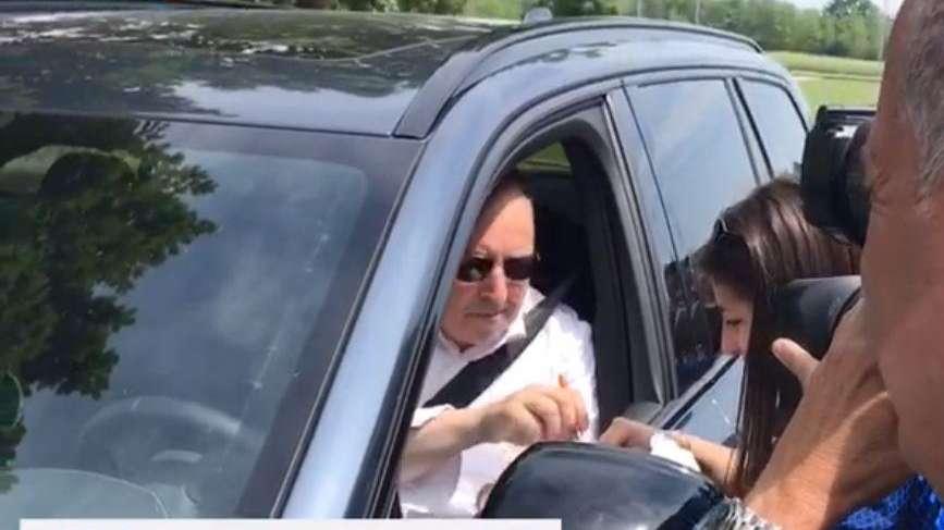 VIDEO - L'arrivo di Marotta ad Appiano per l'ultimo allenamento dell'Inter 