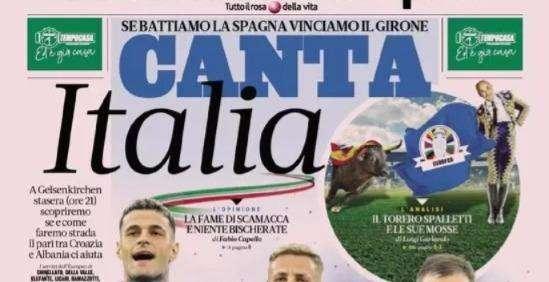 Prima GdS - Canta Italia. Se battiamo la Spagna vinciamo il girone