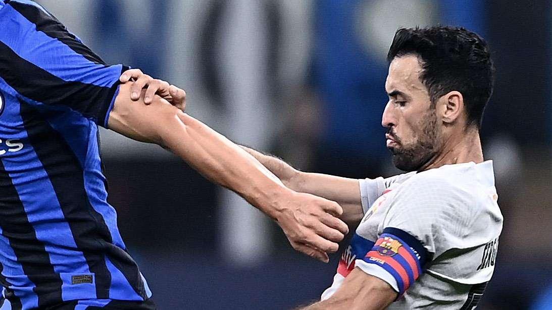 Busquets: "Il primo gol dell'Inter ci ha sbilanciato. Non è matematico ma passare è ora difficile"
