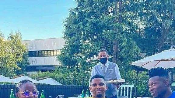 Eto'o a pranzo con Onana e Njoya: "Il futuro dell'Inter"