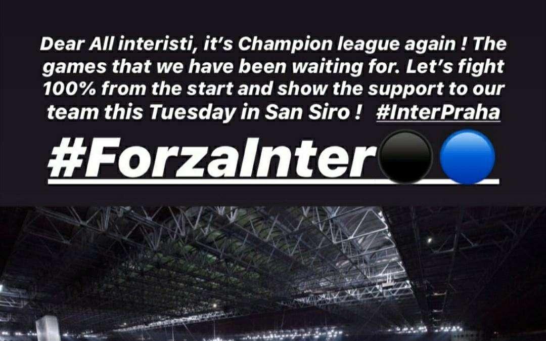 Steven Zhang: "Interisti, è tempo di Champions! Supportiamo la squadra"