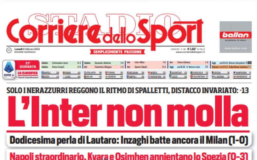 Prima CdS - L'inter non molla, solo i nerazzurri reggono il ritmo di Spalletti
