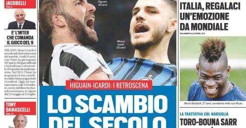 Prima TS - Higuain-Icardi, lo scambio del secolo