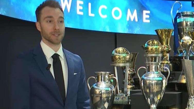 Eriksen: "Felice di essere all'Inter, per me è il momento di una nuova sfida. Conte? Ho avuto modo di conoscerlo"