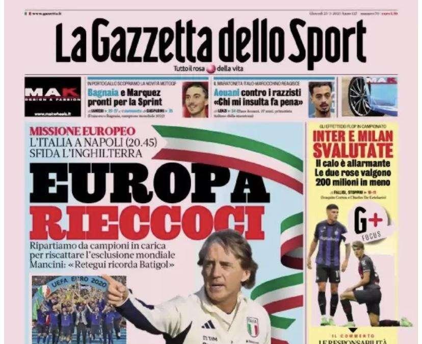 Prima GdS - Inter e Milan svalutate 
