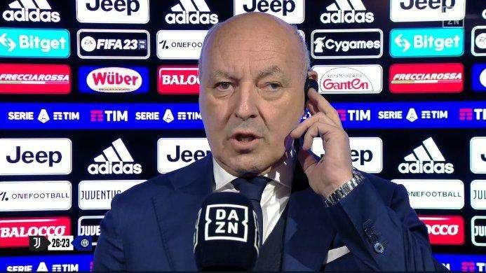 Marotta: "Le parole di Allegri parte del gioco, non devono condizionarci. Inzaghi sta rispettando gli obiettivi"