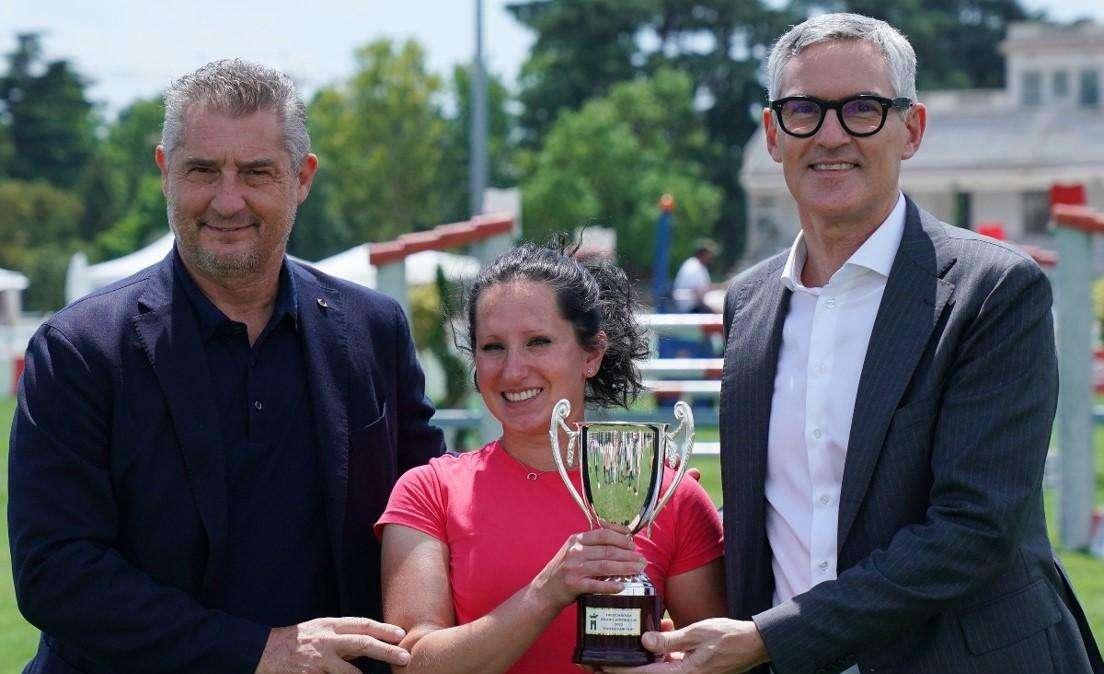 Milano Jumping Cup, Antonello presente alla consegna del premio Fair Play