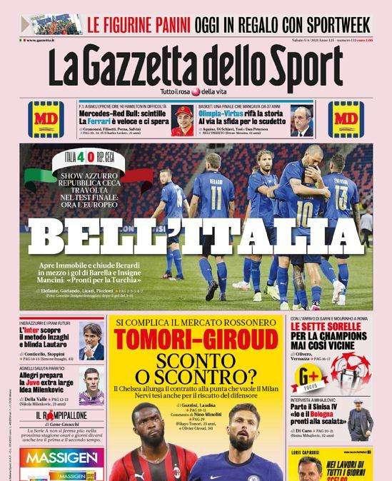 Prima pagina GdS - L'Inter scopre il metodo Inzaghi. E blinda Lautaro