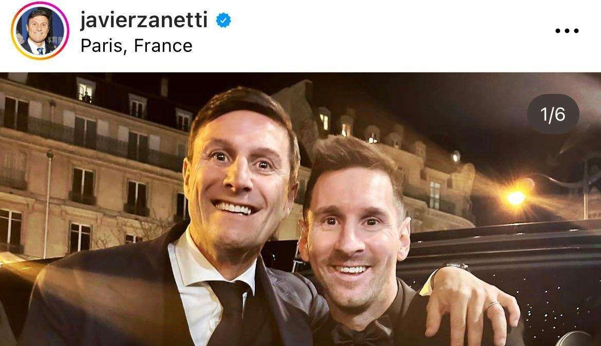  The Best FIFA Football Awards, Zanetti in posa con Messi: "Una notte con i migliori"