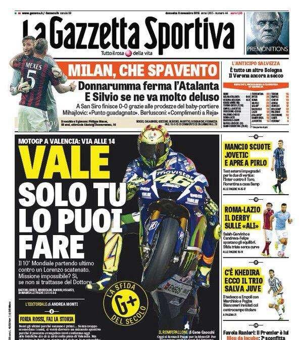 Prime pagine - Mancini scuote Jovetic e apre a Pirlo: "È un grande". Mondonico sprona il Torino