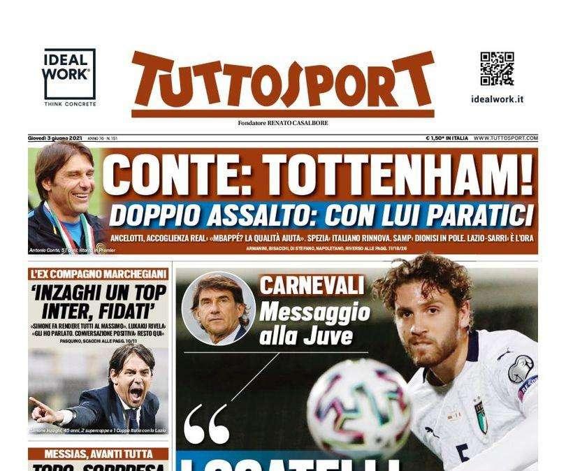 Prima TS - Marchegiani: "Inzaghi un top. Inter, fidati". Conte: Tottenham