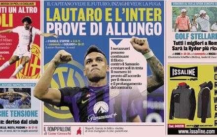 Prima GdS - Lautaro e l'Inter prove di allungo: il capitano vede il futuro, Inzaghi vede la fuga