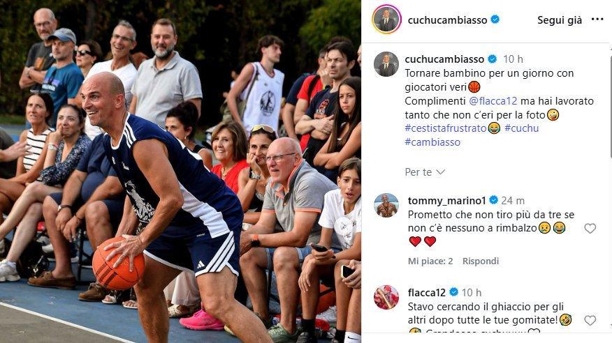 Cambiasso cestista per un giorno. E Poeta è pronto a 'firmarlo'