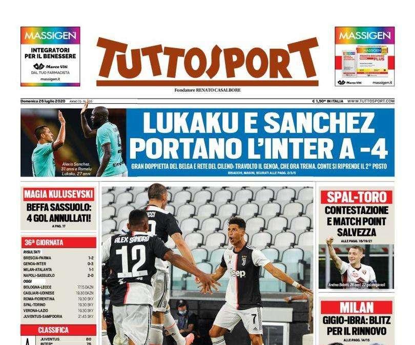 Prima TS - Lukaku e Sanchez portano l’Inter a -4