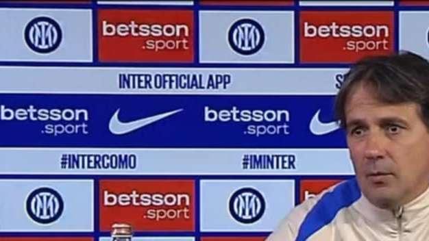 Inzaghi: "Barella disponibile, qualche speranza per De Vrij e Darmian. Nico Paz? Me ne hanno parlato bene..."