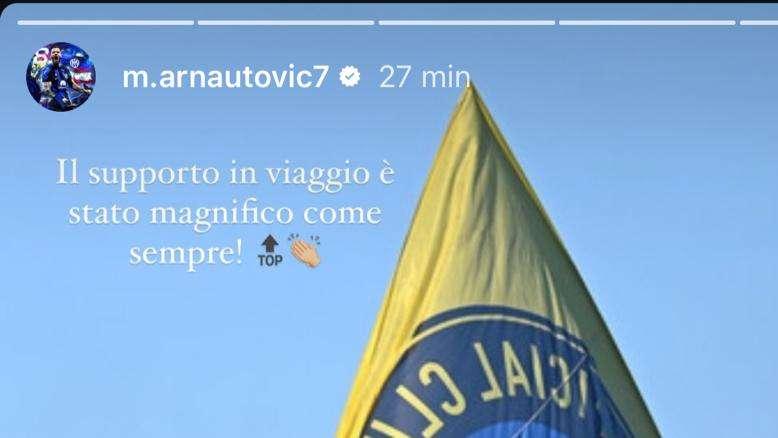 Da Arnautovic ringraziamento ai tifosi nerazzurri a Venezia: "Supporto magnifico"