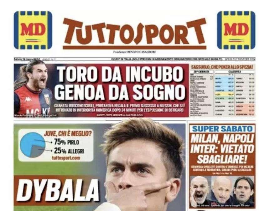 Prima TS - Dybala, giù la maschera