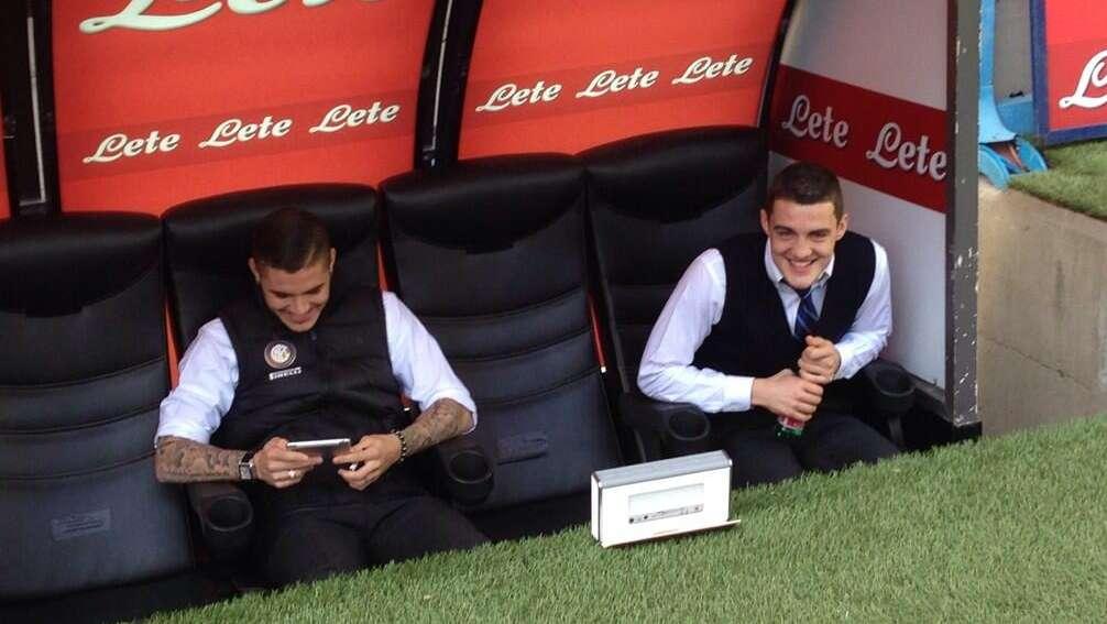 FOTO - Icardi con Kovacic, che risate in panchina