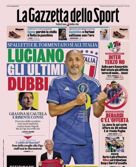 Prima GdS - Inter terzo no. Nell’estate più difficile torna di moda… Sensi