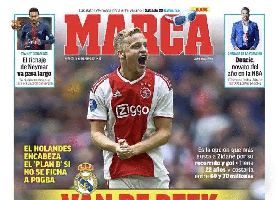 Marca - Real Madrid su Van de Beek: è la prima alternativa a Pogba