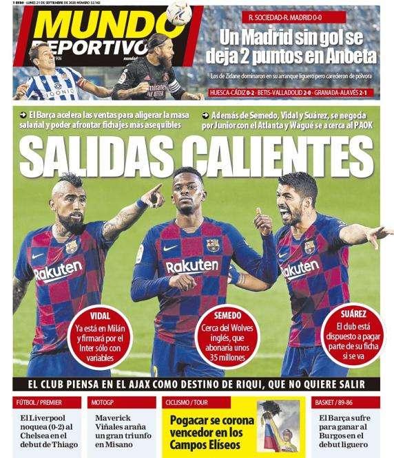 Prima MD - Barcellona, cessioni calde: Vidal già a Milano, in uscita anche Suarez