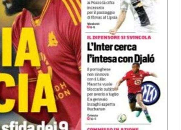 Prima CdS - L'Inter cerca l'intesa con Djaló. Marotta vuole bloccarlo subito per averlo a luglio