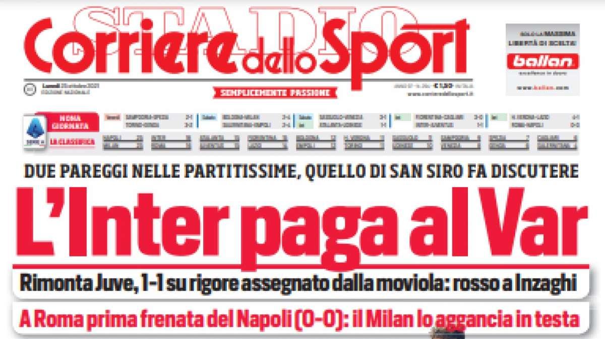 Prima CdS - L'Inter paga al VAR