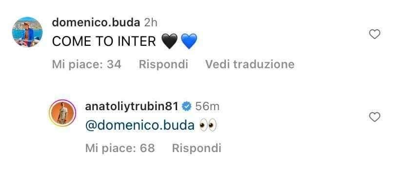 Un tifoso a Trubin: “Come to Inter”. E il portiere ripropone il tormentone social dello sguardo