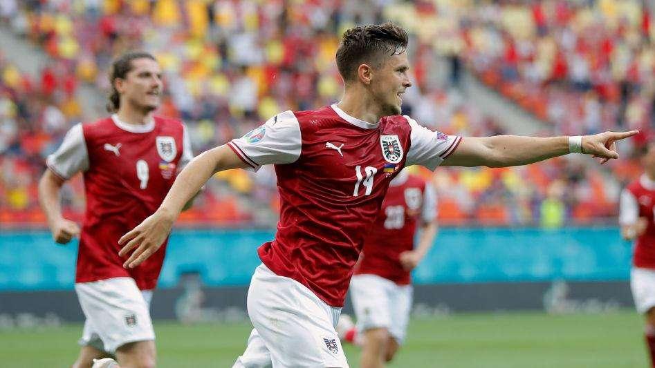 La rete di Baumgartner all'Ucraina manda gli austriaci agli ottavi di finale: sarà Italia-Austria a Wembley