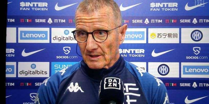 Andreazzoli a DAZN: "Abbiamo finito con le energie svuotate, ha vinto la squadra che ha prodotto di più"