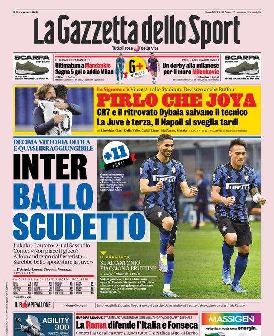 Prima GdS - Inter, ballo scudetto