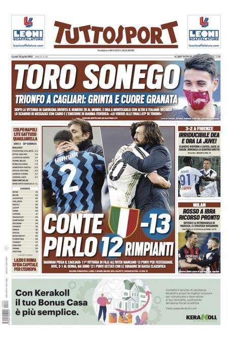 Prima TS - Conte -13 allo Scudetto. Pirlo, 12 rimpianti