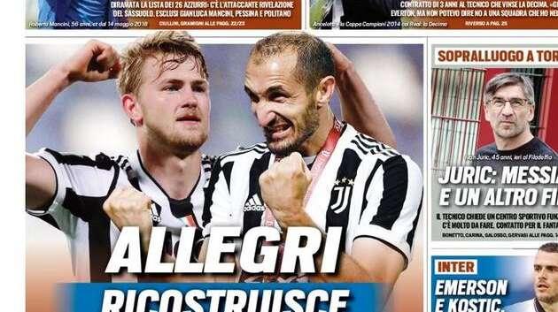 Prima pagina TS - Emerson e Kostic, avanti tutta!