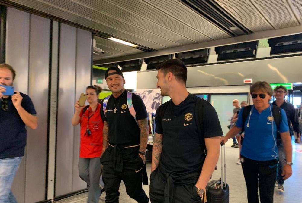 FOTO & VIDEO - Inter a Malpensa, squadra pronta alla partenza