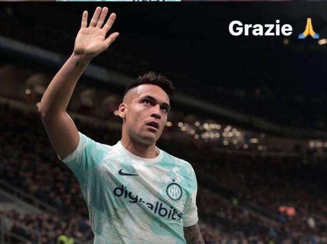 Lautaro Martinez, messaggio ai tifosi il giorno dopo Inter-Lecce: "Grazie"