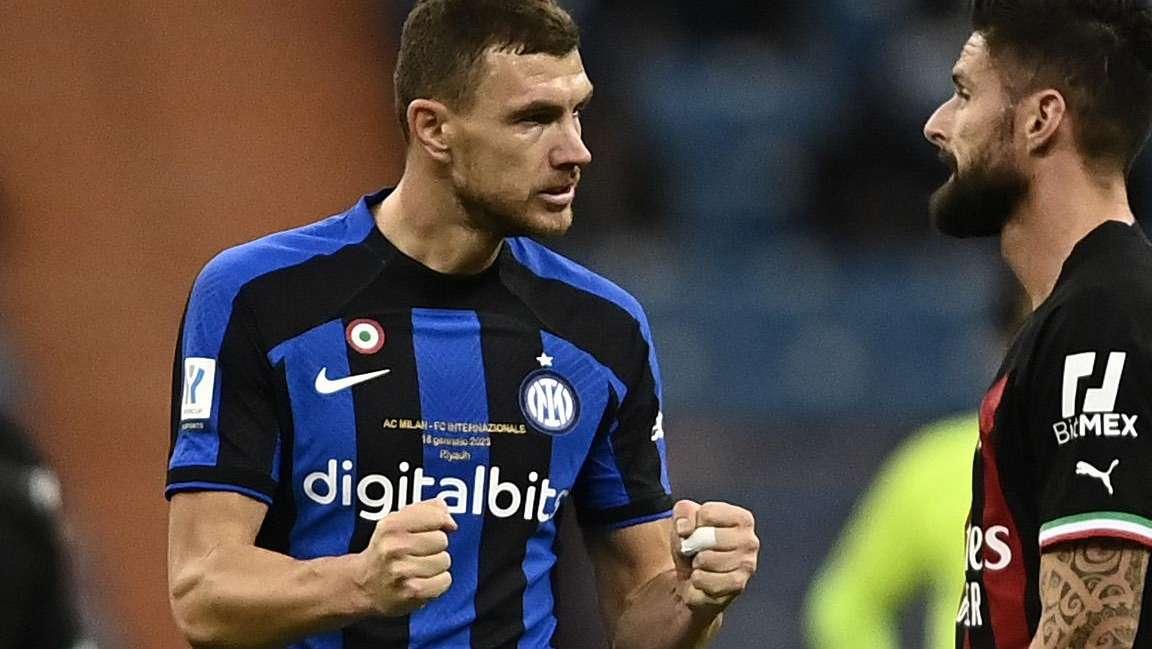Milan-Inter, sul podio i tre marcatori del derby d'Arabia