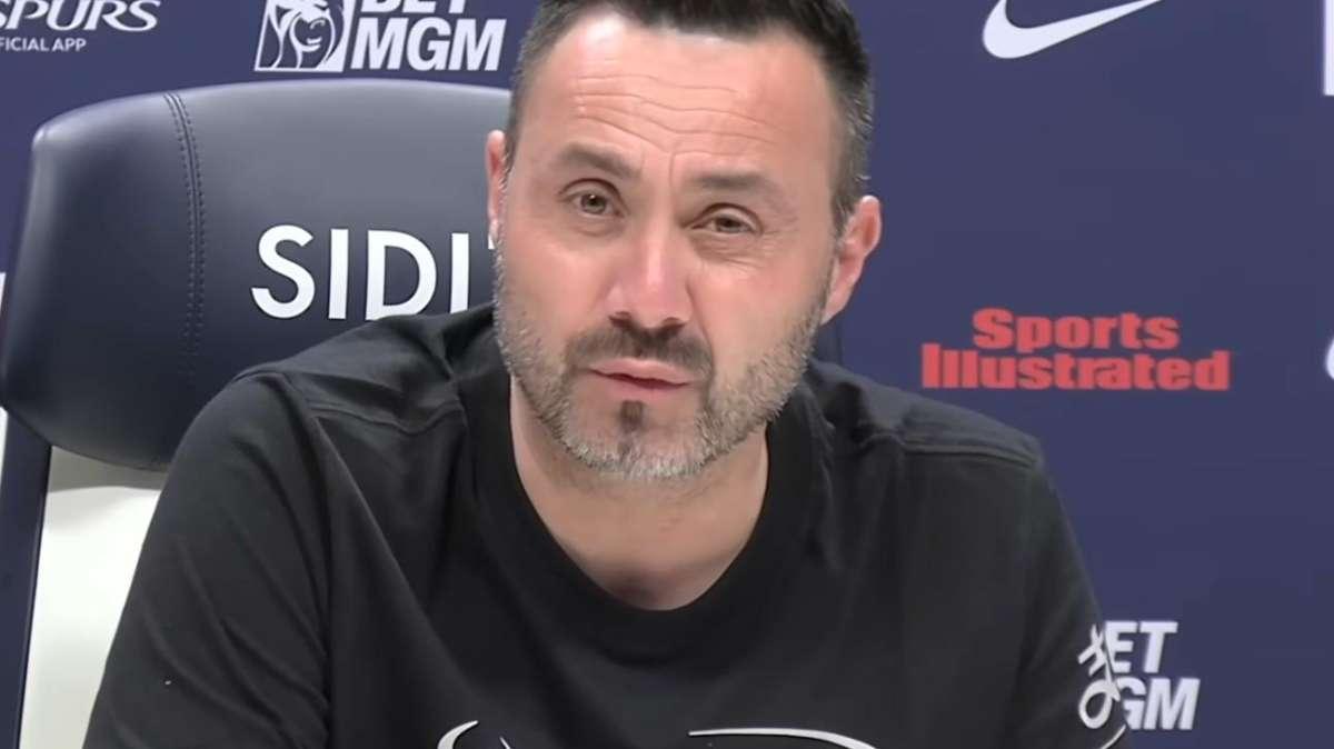 Vicario lontano dal Tottenham, De Zerbi: "Io voglio giocatori felici di lavorare in questo club"