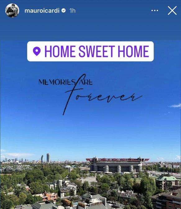 Icardi ancora nostalgico di San Siro: "Casa dolce casa. I ricordi sono per sempre"