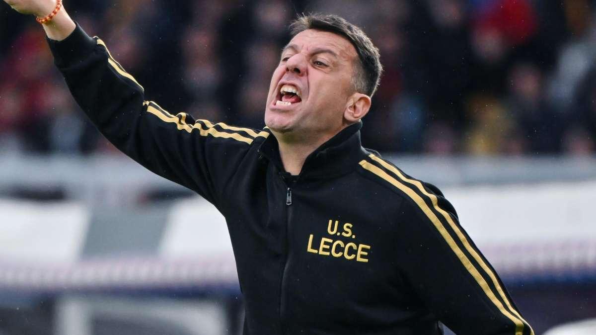 Lecce, D'Aversa: "A parte col Napoli, i miei ragazzi hanno sempre cercato la prestazione"